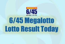 6/45 Megalotto Result