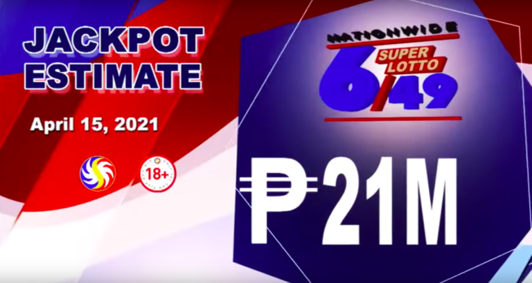 6/49 Super Lotto Result Today, April 15, 2021 Thursday from PCSO