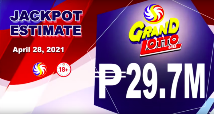 6/55 Grand Lotto Result