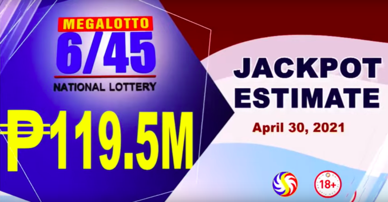 6/45 Megalotto Result Today April 30, 2021 Friday from PCSO