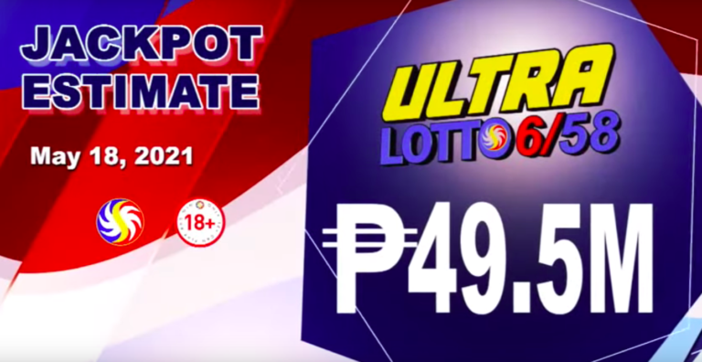 6/58 Ultra Lotto Result Today Tuesday May 18, 2021 from PCSO Draw