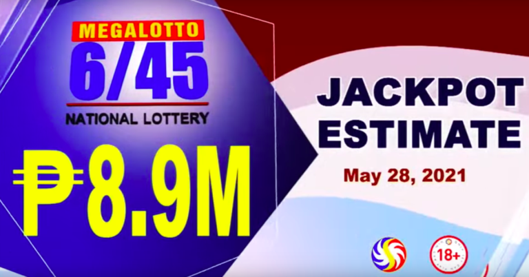 6/45 Megalotto Result Today May 28, 2021 Friday from PCSO