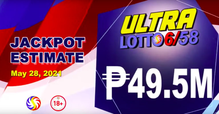 6/58 Ultra Lotto Result Today Friday May 28, 2021 from PCSO Draw