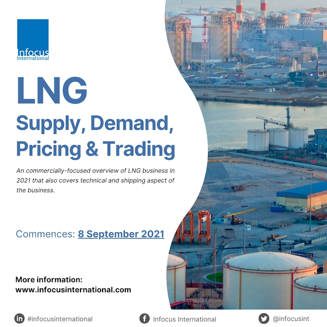 Infocus International Announces Online Training on LNG Supply, Demand, Pricing & Trading