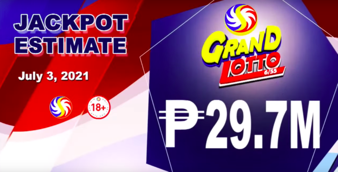 6/55 Grand Lotto Result Today