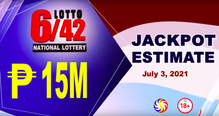 6/42 Lotto Result Today July 3, 2021, Saturday from PCSO Draw