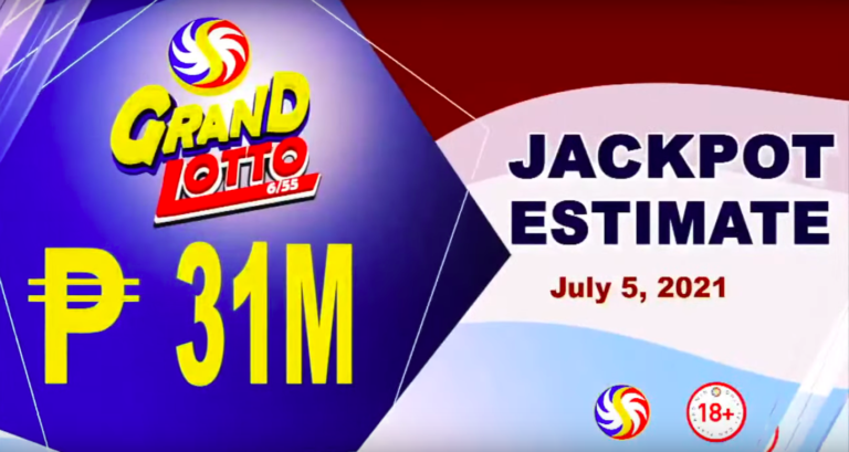 6/55 Grand Lotto Result Today Monday July 5, 2021 from PCSO