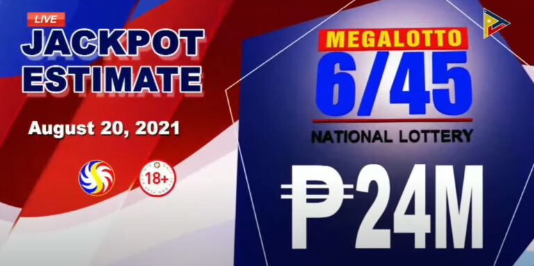 6/45 Megalotto Result Today August 20, 2021 Friday